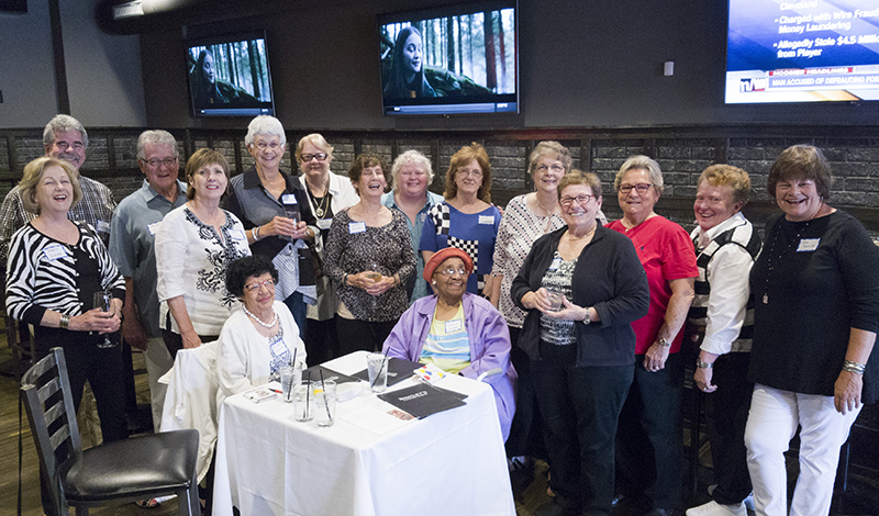 Standing L to R: Nancy Dugan, Ron Feeney, Mike K​urtz, Rose Kuntz, ​Sue Arnold, Kathy Andry, Karan Johns​t​on, Gin​ger Stewart, Sally E​isbrenner, ​Pat Hale, ​Susan Brodbeck, ​K.B. Brown, ​Barb Roettger, and Kris Butler. Seated: Thelma Hoover, G​u​ssie ​Swain. Not pictured: Chuck ​Gillespie, Chip Goss, Linda and Dick Reiners, Diane and Mike Quinn, S​tephen Yoke​, and Barb Tirsway (Milton).
