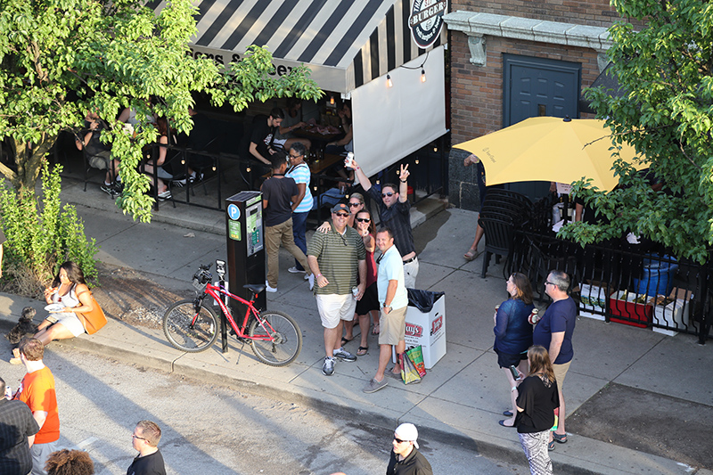 These attendees screamed at me while on the roof so I would take their picture. 