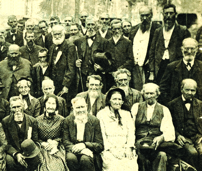Be civic-minded like these members of the Old Settlers Club in 1883 at Broad Ripple Park.
