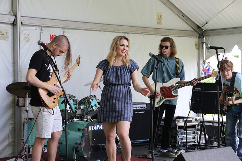 On Saturday, School of Rock Carmel performed on the Great Lawn Stage.