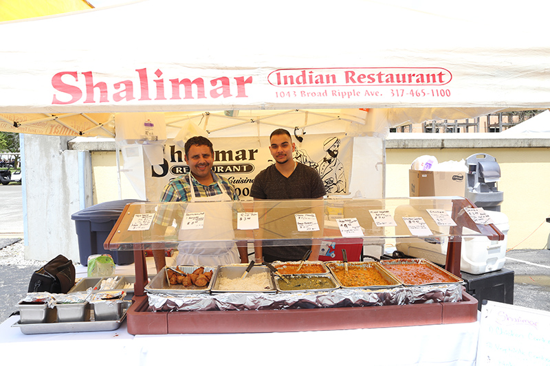 Many local restaurants were at the Fair, including Shalimar, which has been a Broad Ripple favorite for over 20 years.