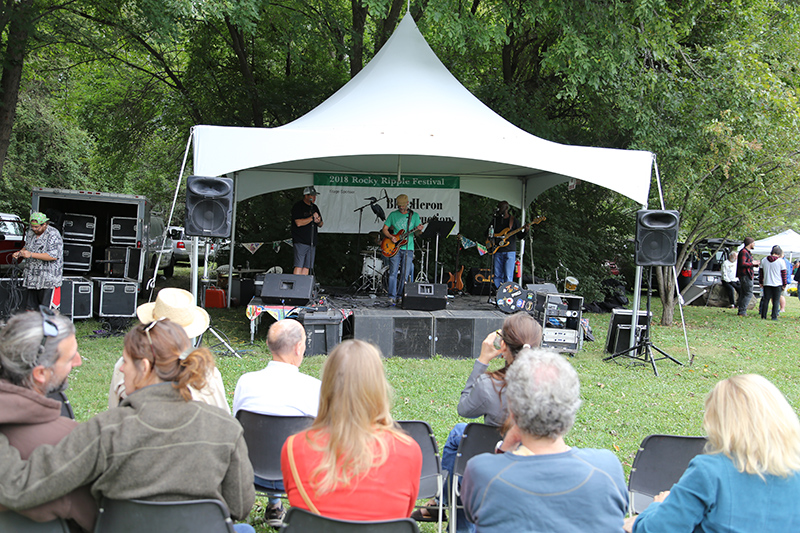 There was music all day on the Blue Heron Construction stage. First on stage was Scott McNew and the Twisted Knobs.