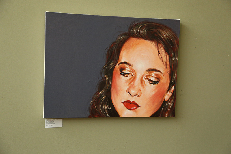Self Portrait by Ellen Ross-Musick at The Bungalow, 924 Westfield Boulevard [G5 on map].