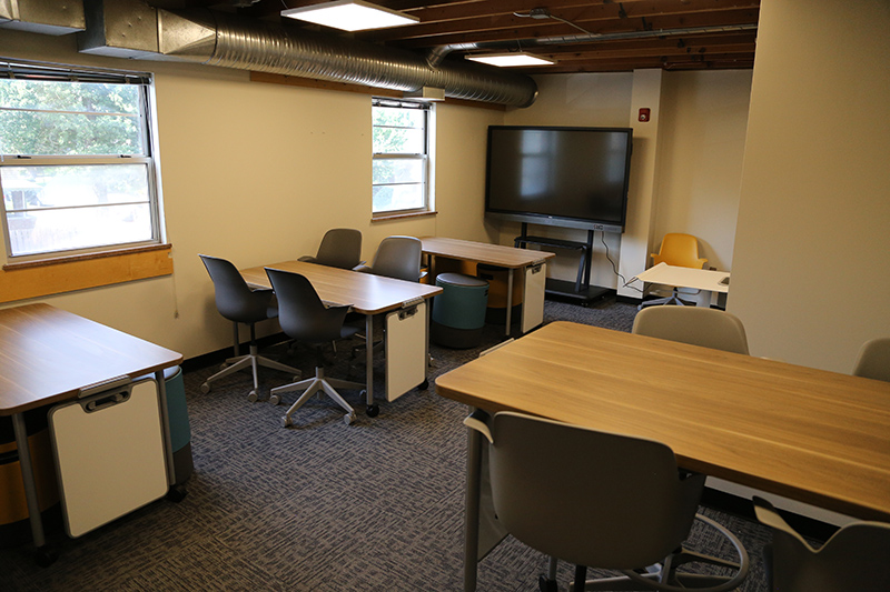 One of the many classrooms at the new Purdue Polytechnic High School.