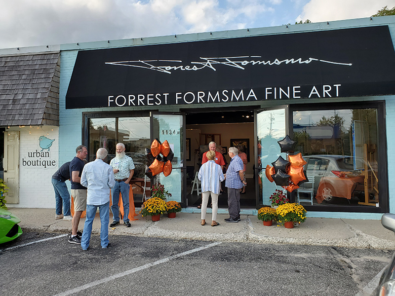 Friday night party at Forrest Formsma Art Gallery