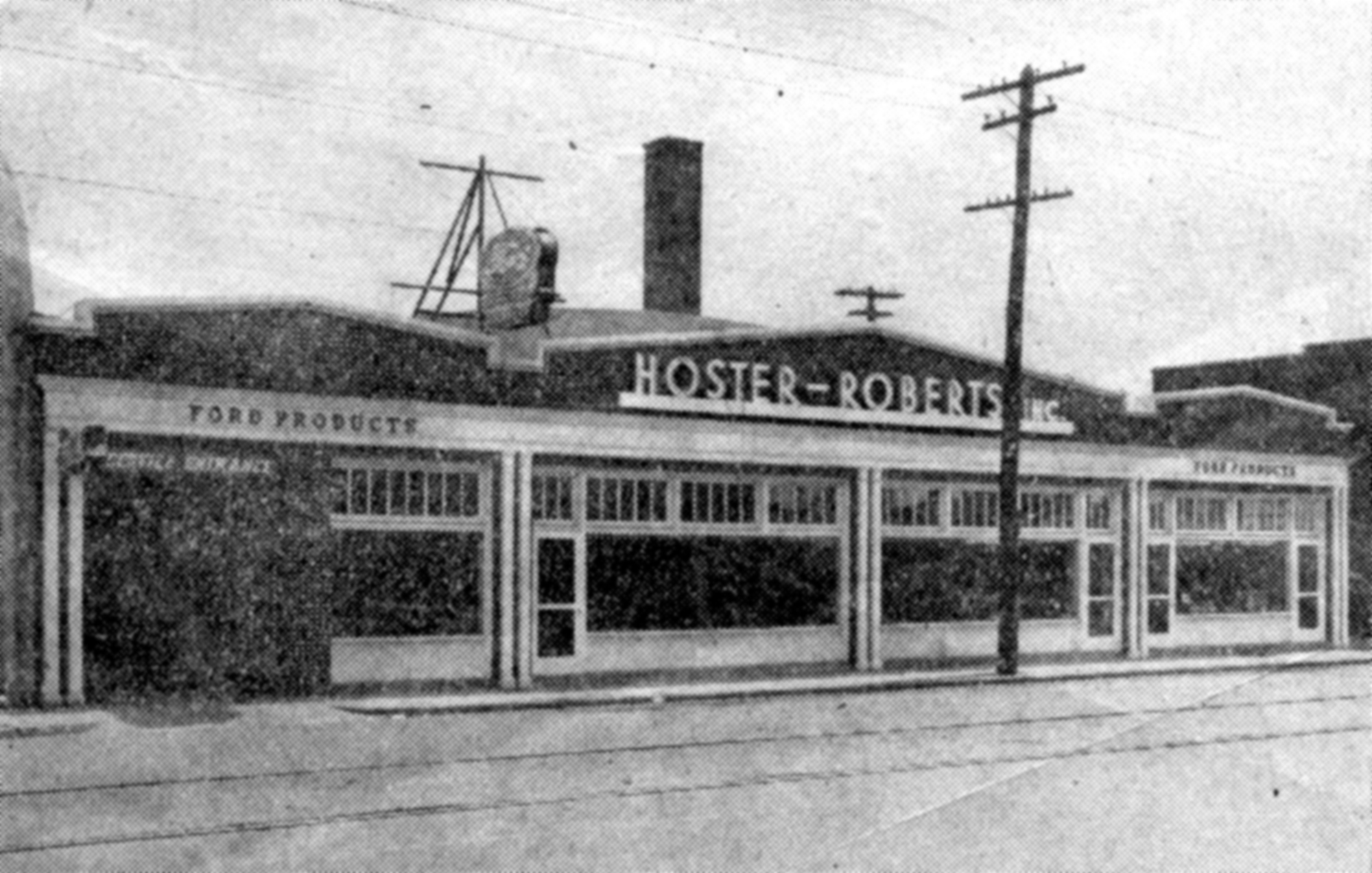Front of Hoster-Roberts Ford in 1946