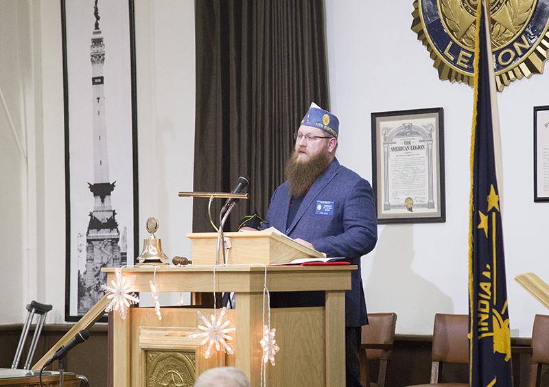 David Miller spoke on starting a Sons of the American Legion group at Post 3