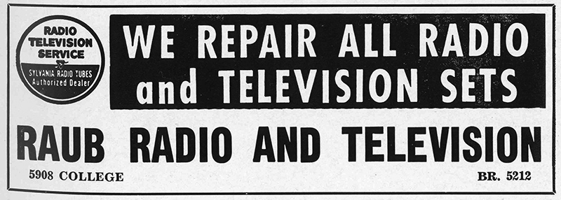 1950 ad from TV News