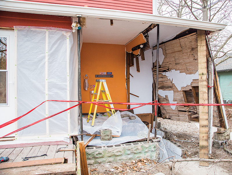 Vol 16 Number 2 - A car crashed into Indy Hostel at 49th and Winthrop Avenue