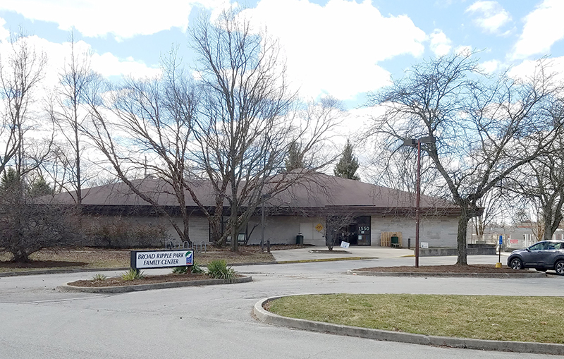 Existing family center at Broad Ripple Park