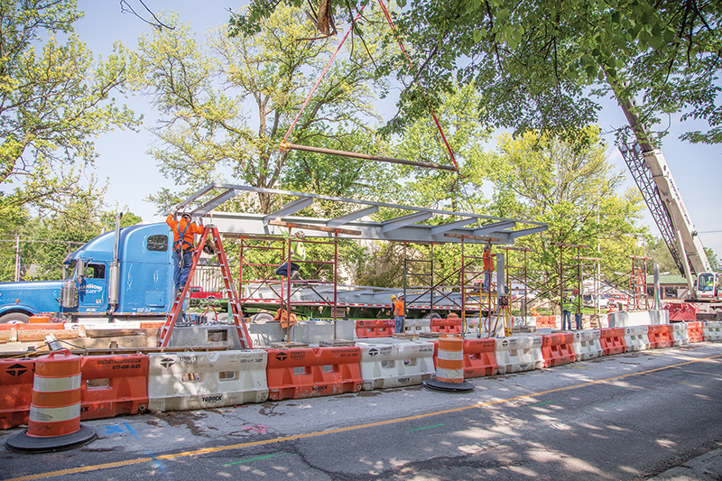 Vol 16 Number 11 - The Red Line platforms were built along College Avenue