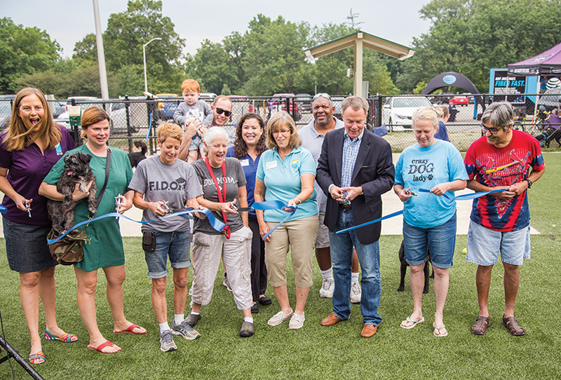 Vol 16 Number 17 - Ribbon cutting at the improved Broad Ripple Bark Park
