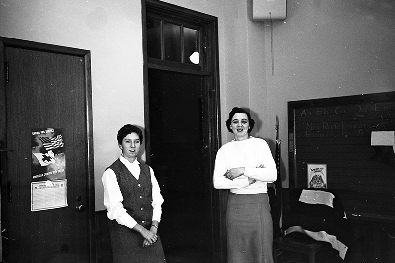 1960 School 80 classroom with teacher Mrs. Radebaugh