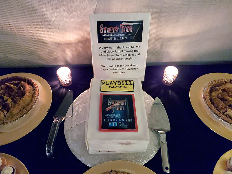 the Playbill cake