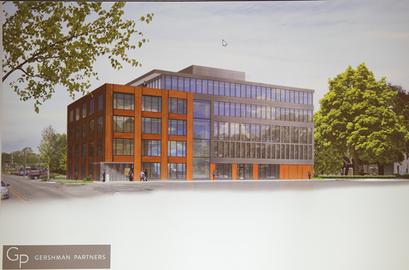 Rendering of the proposed office building