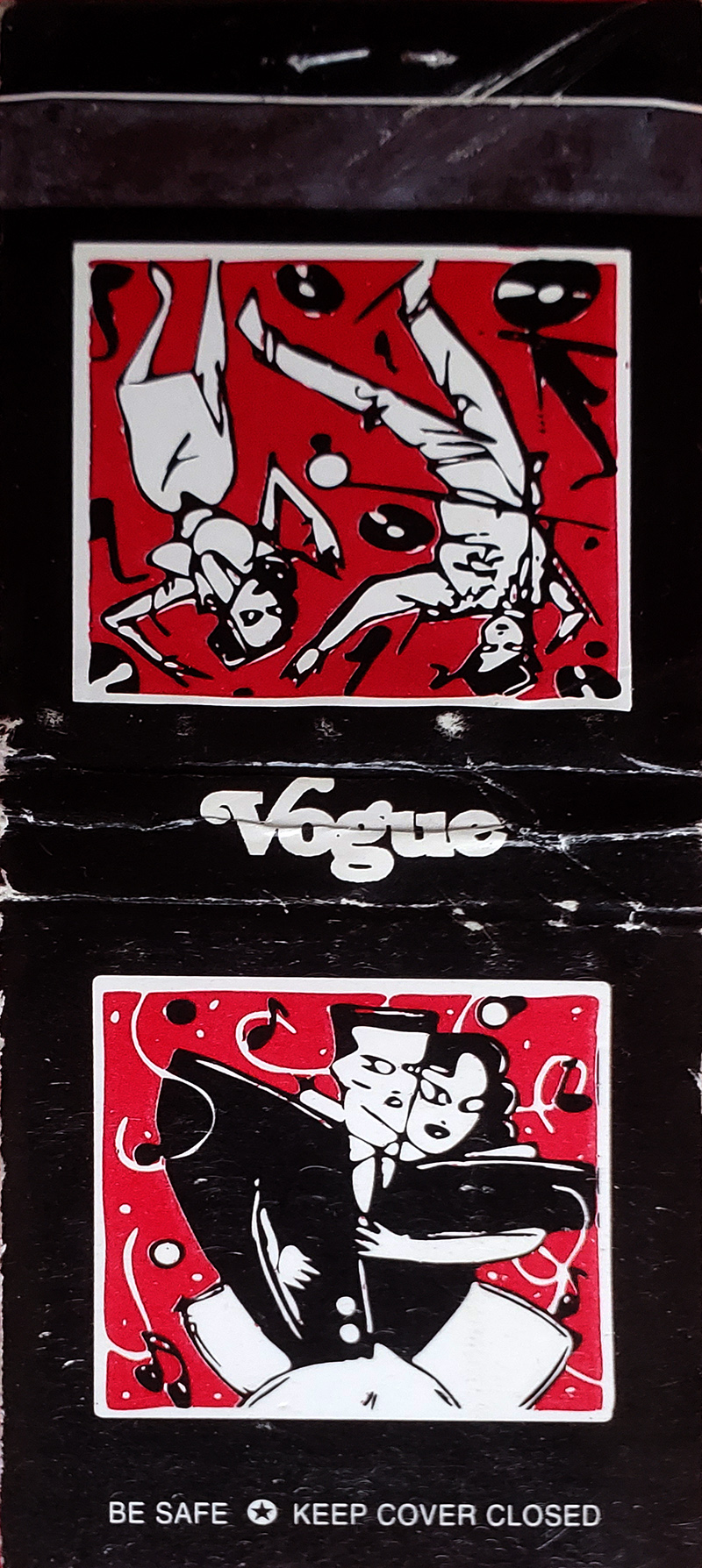 matchbook from the Vogue Nightclub