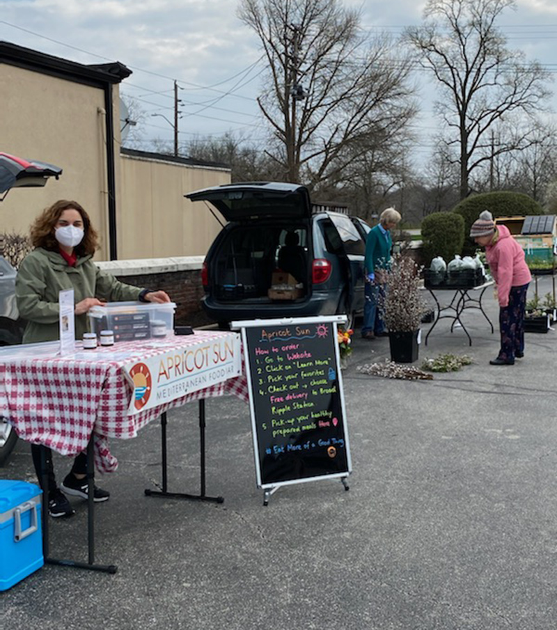 Farmers Market pickup day at Broad Ripple Station