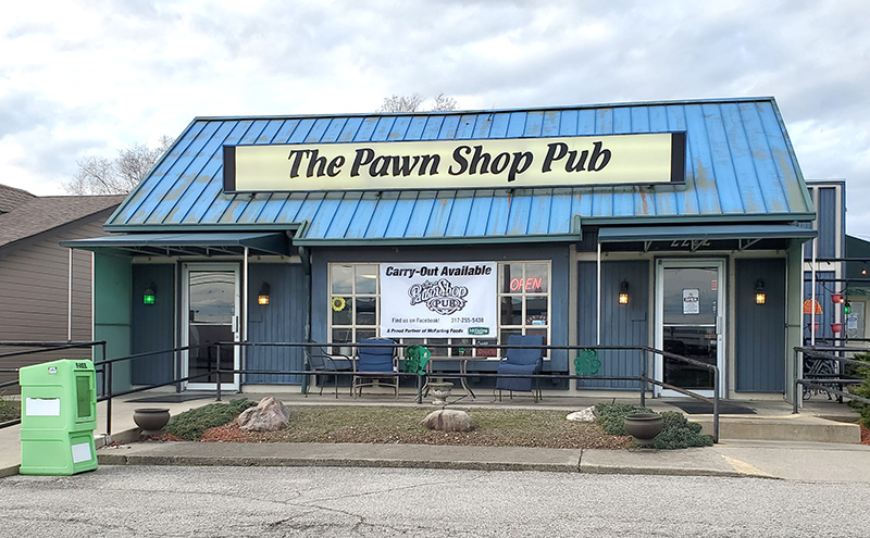 Carryout sign up at Pawn Shop Pub at 2222 E. 54th Street [OO31 on map]