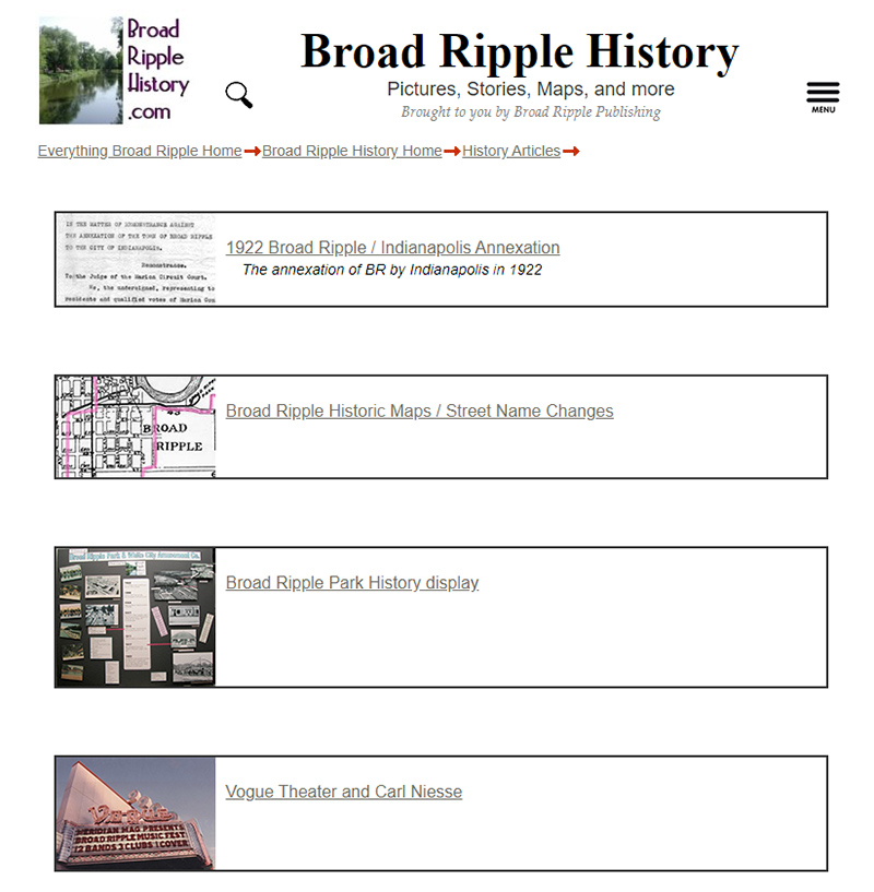 History page updated