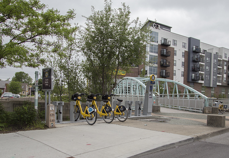 Pacers Bikeshare at Westfield and College