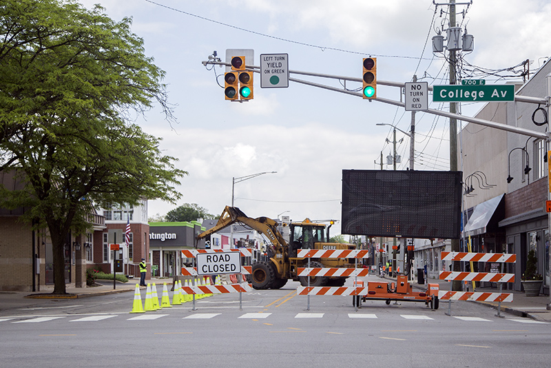 The west end of the closure on the first day, May 22