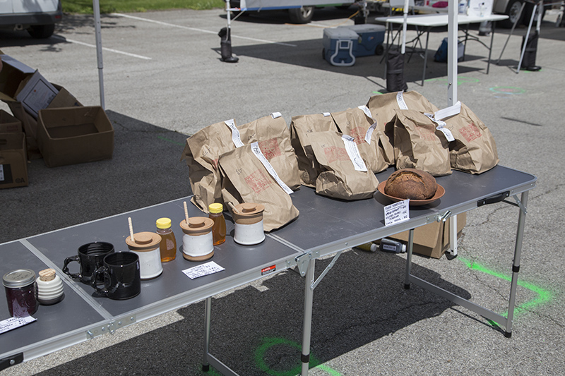 Bread and honey at Urban AG Indy