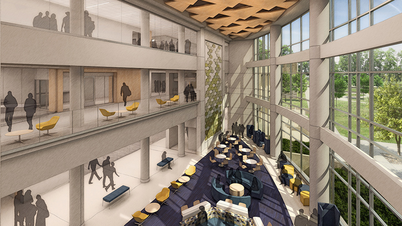 rendering of proposed atrium