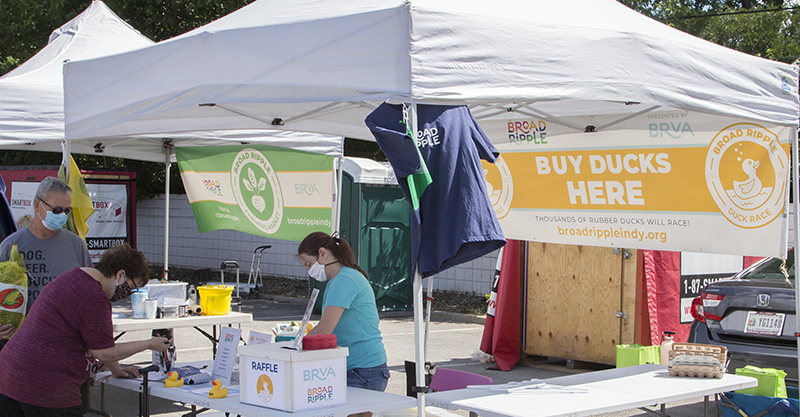 the BRVA tent is selling Duck Race raffle entries