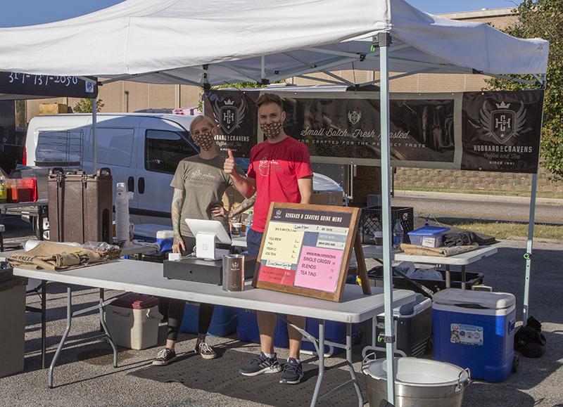 Hubbard and Cravens Coffee Co. at the market