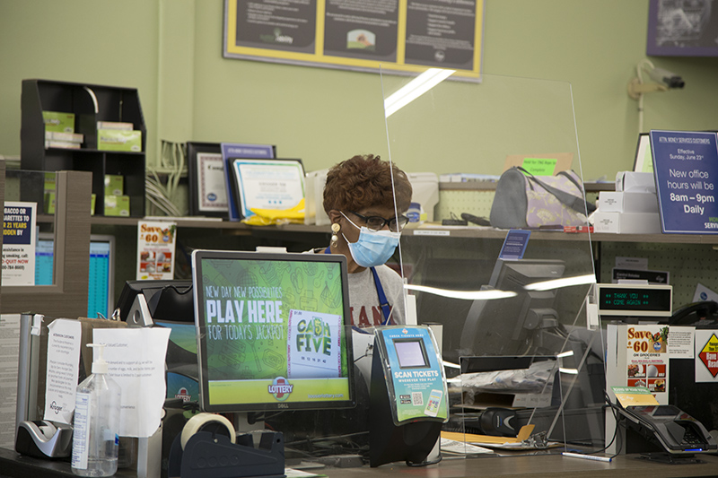 The store wasn't completely empty when I was there. Terri was in the office!