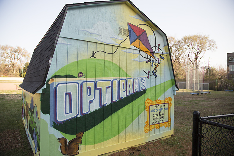 Opti Park mural