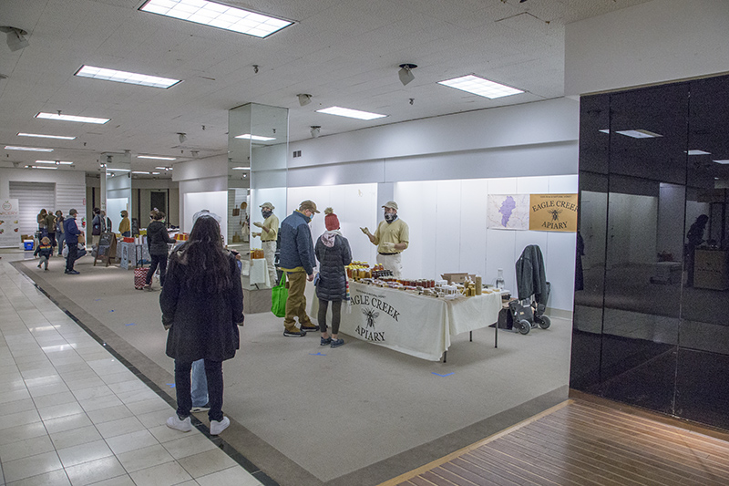 Eagle Creek Apiary at the Market inside of the old Macy's