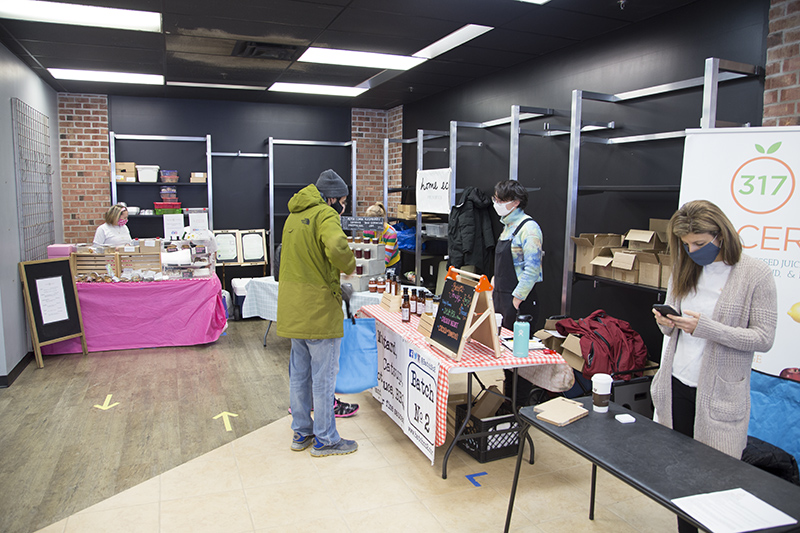 Inside the main part of the market