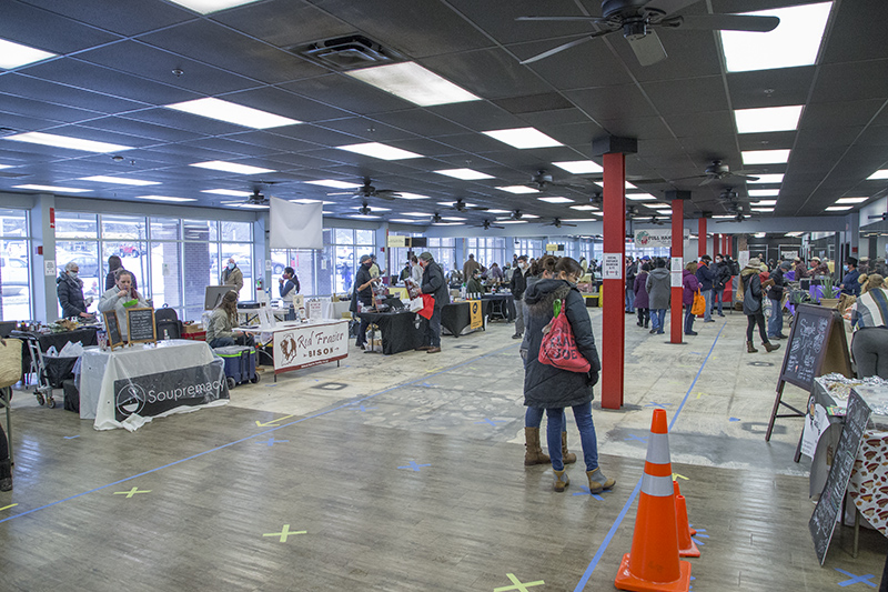 Inside the west section of the market