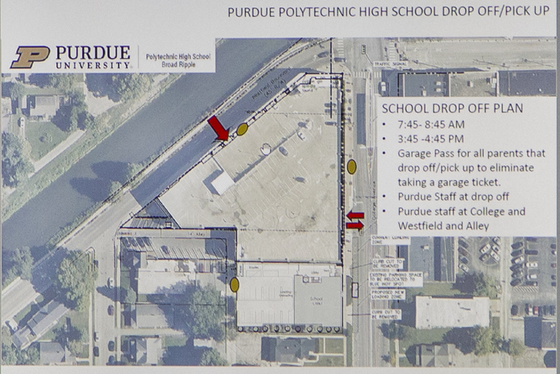 The plan for student drop off/pick up