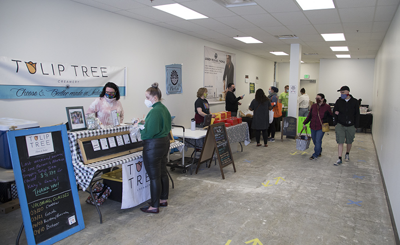 The smaller market space to the east of the main room