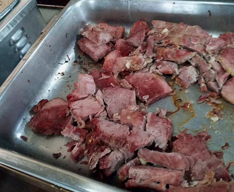 American Legion Post 34 hosted a corned beef and cabbage dinner for donations