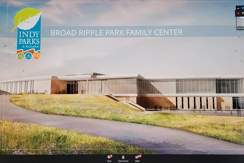 Rendering of new BR Park family center