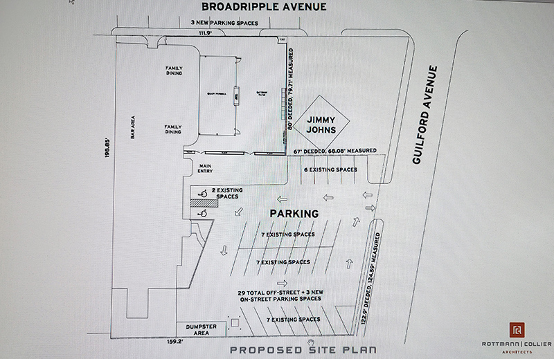 Site plan for the patio and pergola