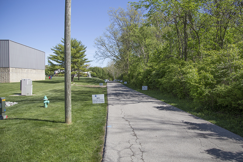 Walking up Illinois Street