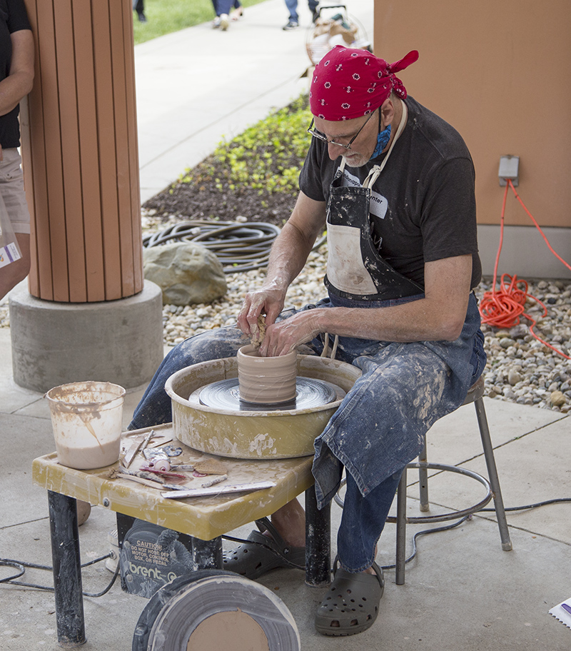 Pottery demonstration