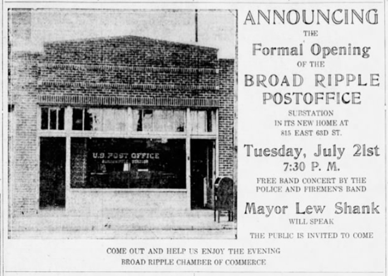 The photo of the new post office in the 1925 newspaper