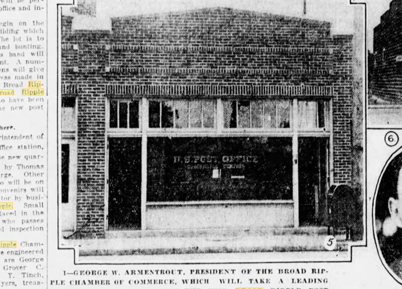 The photo of the new post office in the 1925 newspaper