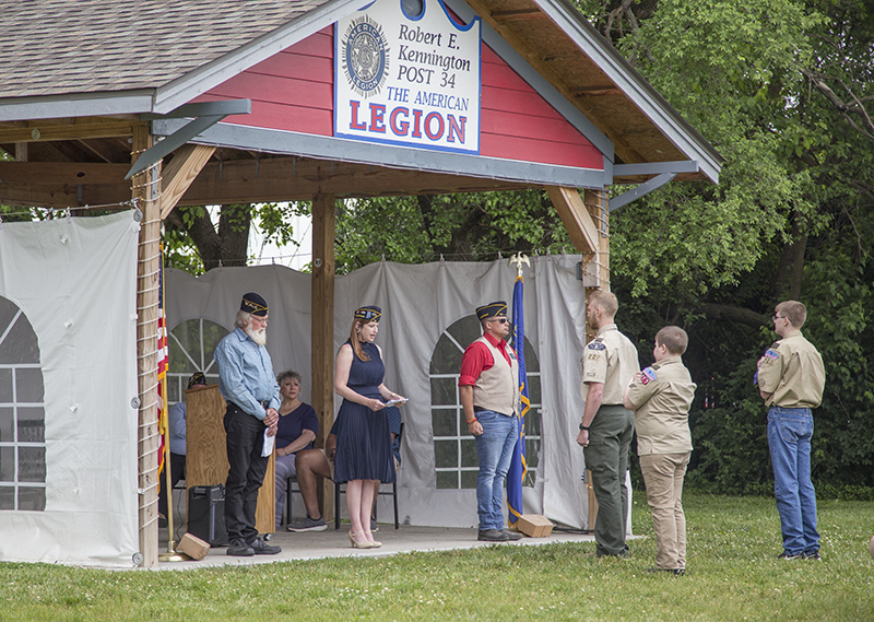 Post 34 Commander Kerry Turney conducted the ceremony