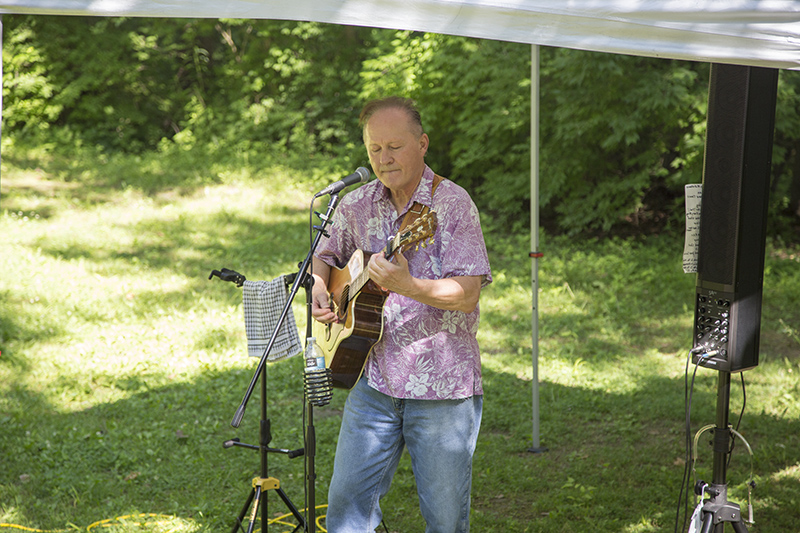 Nick Ivanovich performed in the music area on the north side of the market