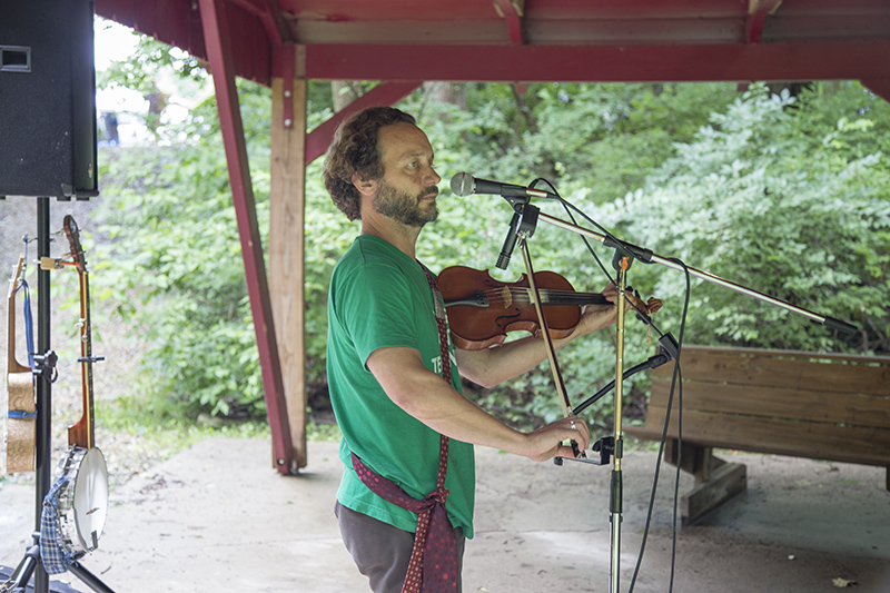 Combustible Dust performed at the June 19th market (Dustin McKinney)