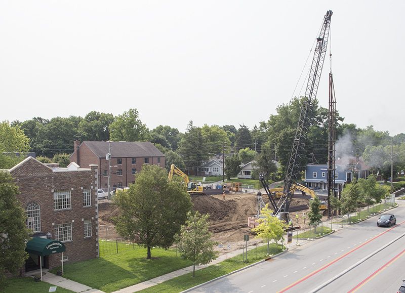 Random Rippling - 62nd and College construction