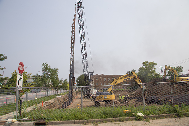 Random Rippling - 62nd and College construction