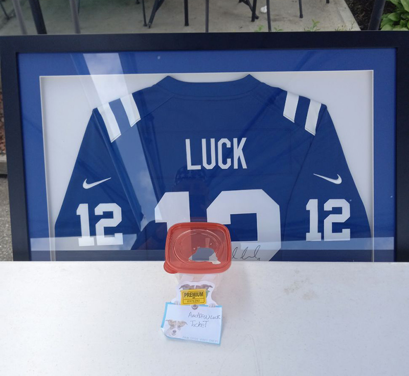 Colts jersey up for raffle