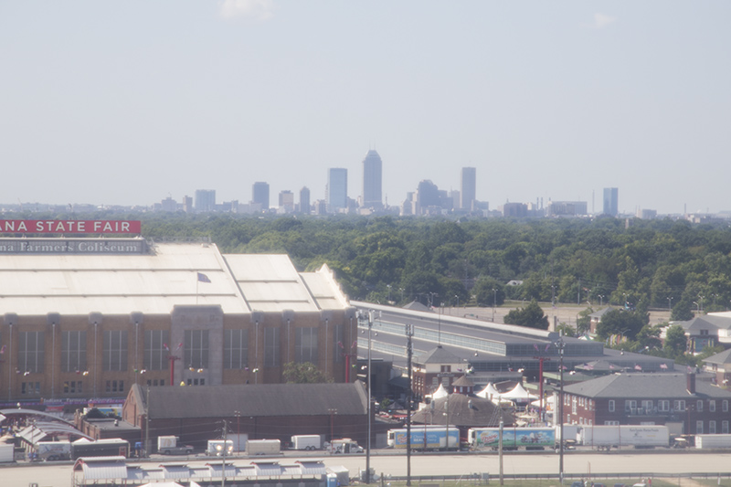 Downtown Indy to the south